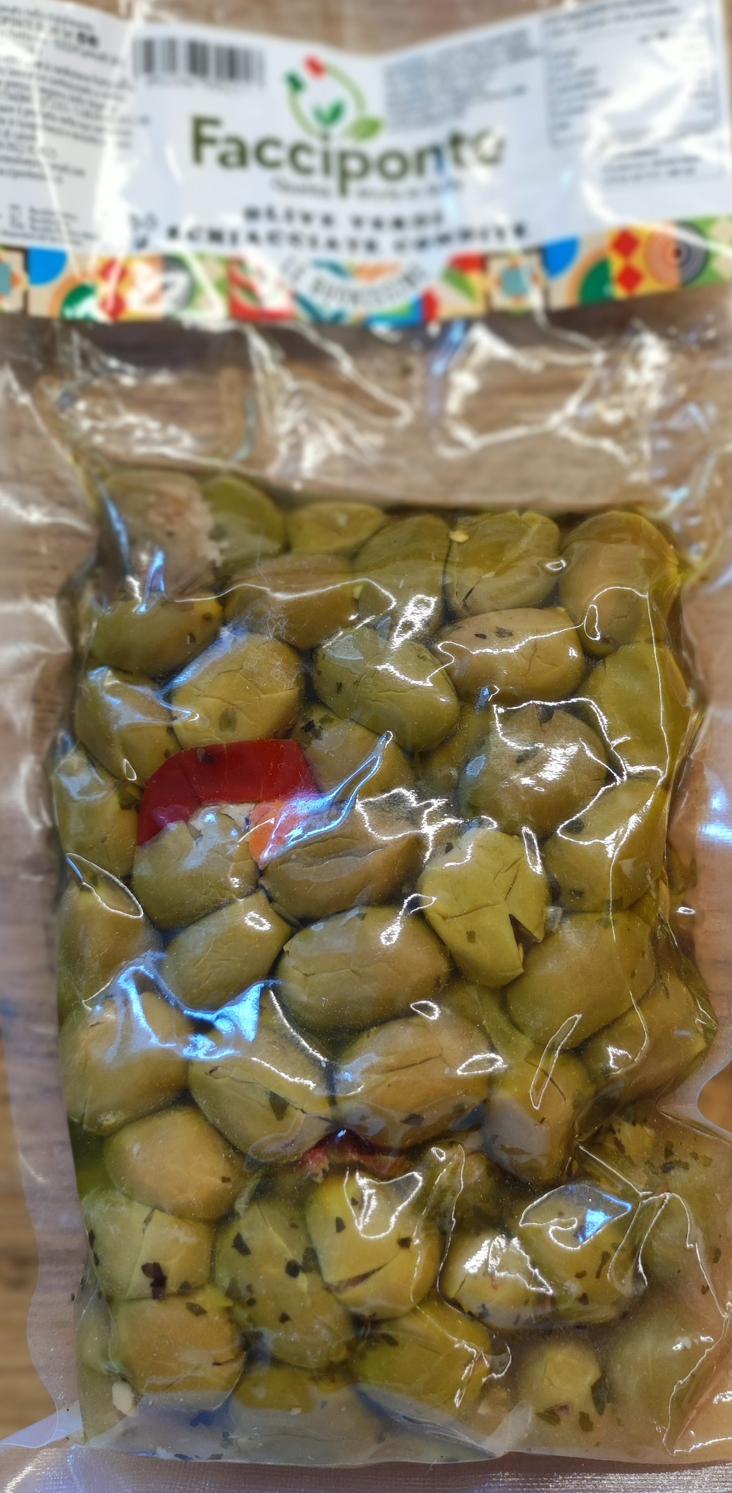 Szicíliai zúzott zöld olajbogyó - Olive Verdi Schiacciate alla Siciliana - Sicilian crushed green olives