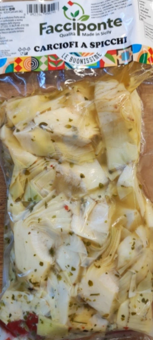 Articsóka olajban - Carciofi a spicchi In olio - Artichokes in oil