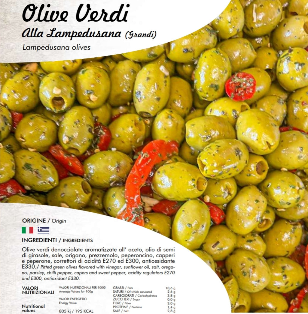 Zöld olajbogyó Lampedusa - Olive Verdi Alla Lampedusana - Lampedusana olives