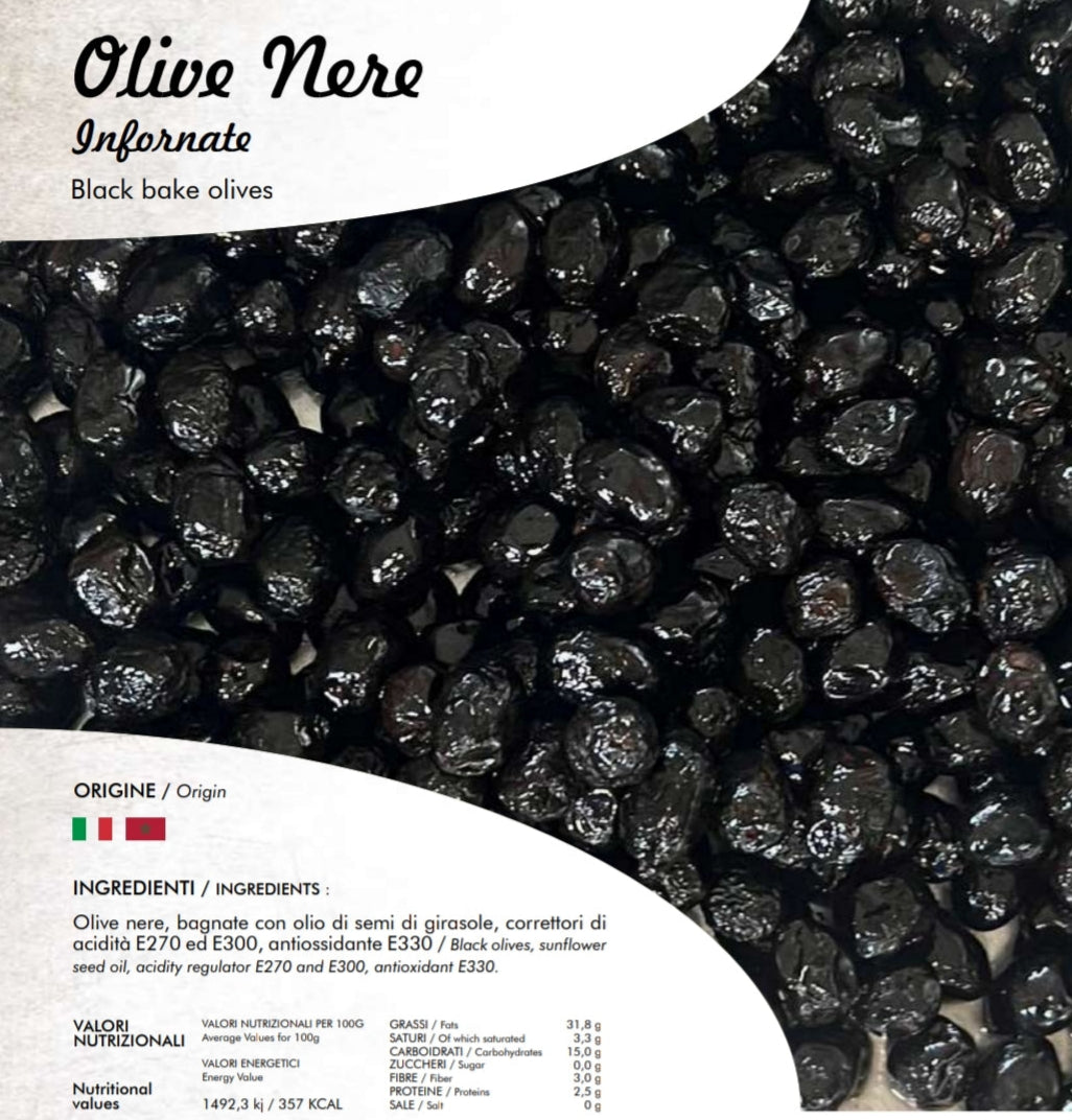Fekete Oliva - Olive Nere Infornate - Black bake olives