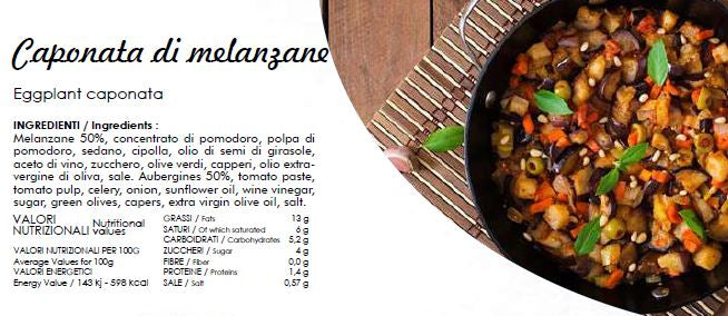 Padlizsán caponata - Caponata di melanzane - Eggplant caponata