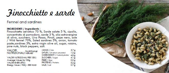 Vadszegfű és szardíniák - Finocchietto selvatico e sarde - Wild fennel and sardines