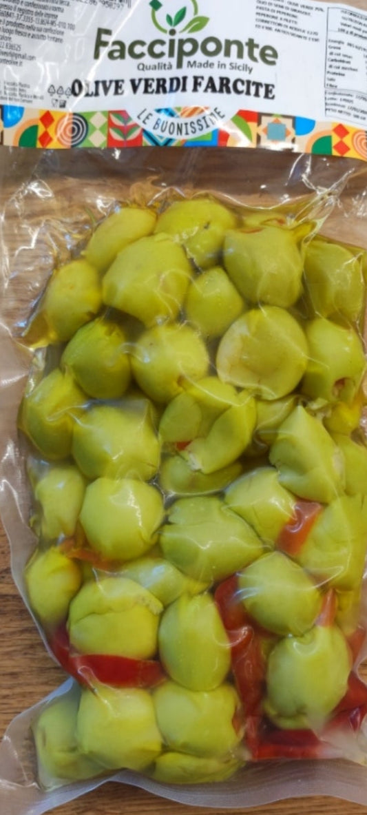 Paprikaval toltott Oliva - Olive Verdi Farcite - Stuffed green olives