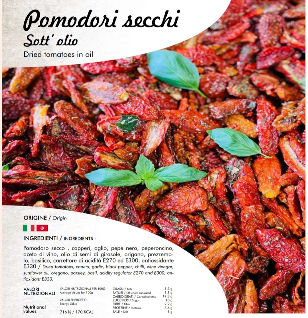 Száritott paradicsom - Pomodori secchi Sott’ olio - Dried tomatoes in oil